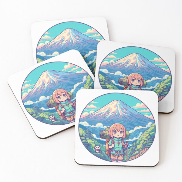 Item preview, Pastel Mt. Fuji Hiking Vibe: Funny Anime Landscape designed and sold by AdventureLoveG.
