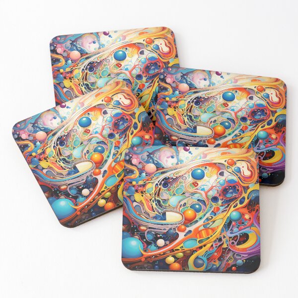 Item preview, Colorful abstract bubbles designed and sold by Wylkerd.