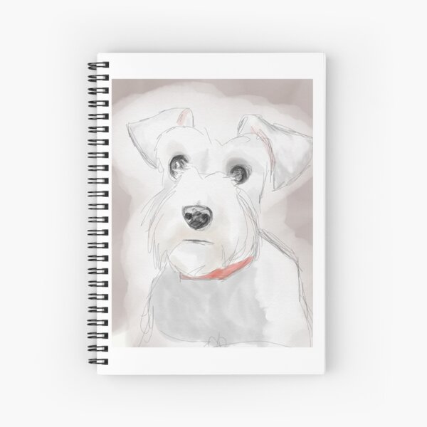 Item preview, White miniature schnauzer designed and sold by moonchelloveck.
