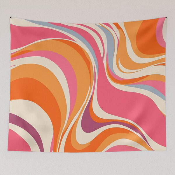 Item preview, Abstract Swirl Groovy Retro 70s designed and sold by trajeado14.