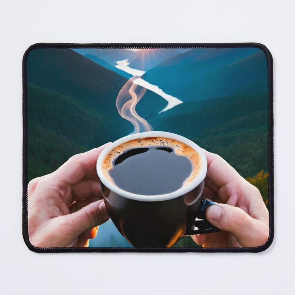 Item preview, Morning Brew with Mountain Sunrise designed and sold by GrizzlyCollective.
