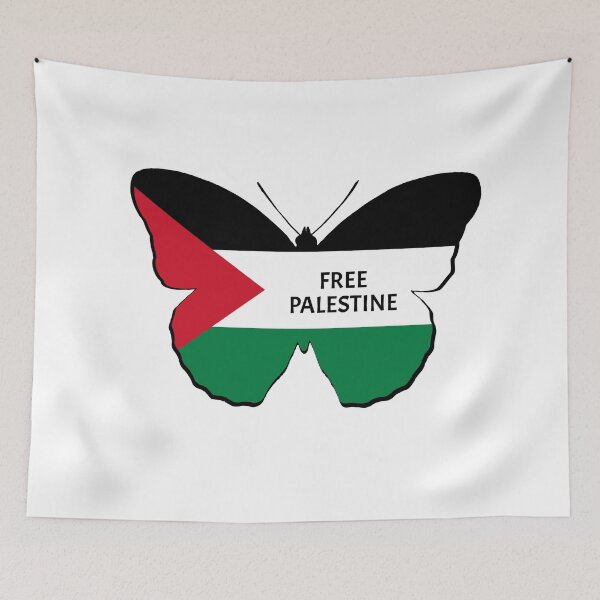 Item preview, Free Palestine Flag Butterfly  designed and sold by Yassine SEBA.