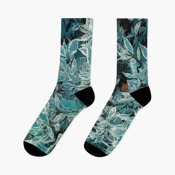 Item preview, Turquoise leaves texture designed and sold by mariya-ivanova.