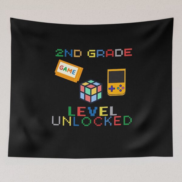 Item preview, Level Up 2nd Grade Unlocked Back to School Video Gamer designed and sold by sumajouda.