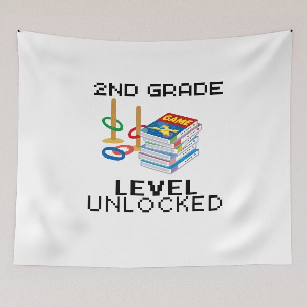 Item preview, Level Up 2nd Grade Unlocked First Day of School  designed and sold by sumajouda.