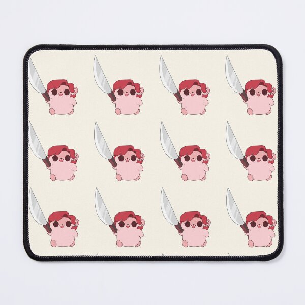 Item preview, Pink Briny Hamster with knife designed and sold by Briny.
