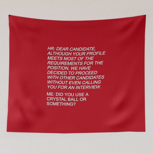 Item preview, Sarcastic recruiter - rejected candidate conversation designed and sold by mariya-ivanova.
