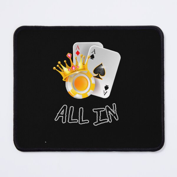 Item preview, All In, Aces High, card game, poker, digital art designed and sold by Numbers-Art.