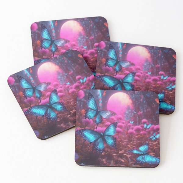 Item preview, Dreamy Forest with Glowing Blue Butterflies	 designed and sold by pr0sebadwo.