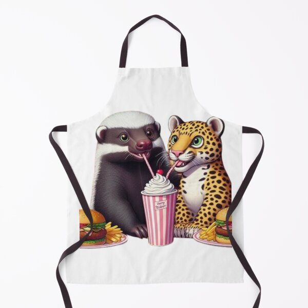Item preview, Honey Badger and leopard share a milkshake designed and sold by BonoloStore.