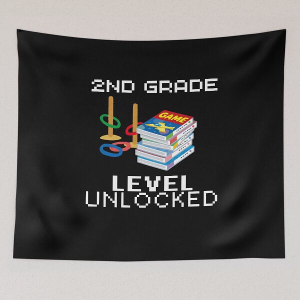 Item preview, Level Up 2nd Grade Unlocked Back to School Video Gamer designed and sold by sumajouda.