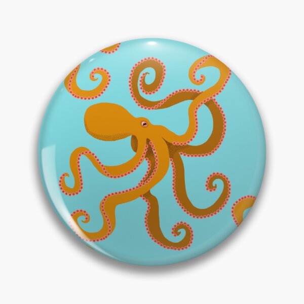 Item preview, Orange Octopus Pattern  designed and sold by marialindemann.