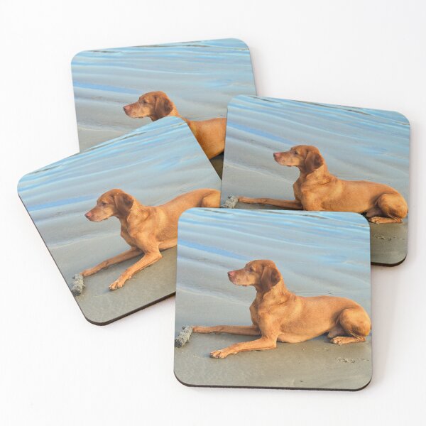 Item preview, Hungarian Vizsla on a Sandy Beach designed and sold by Dorset Girl.