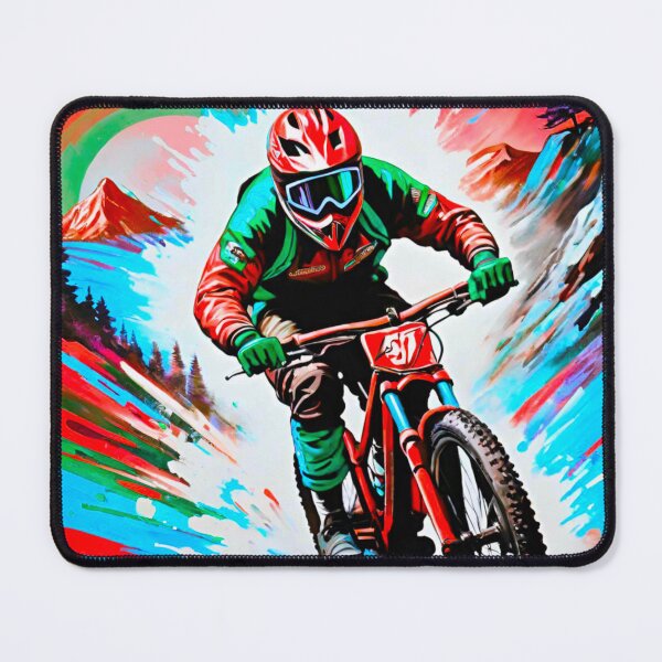 Item preview, Red MTB Shredder Splash designed and sold by GrizzlyCollective.