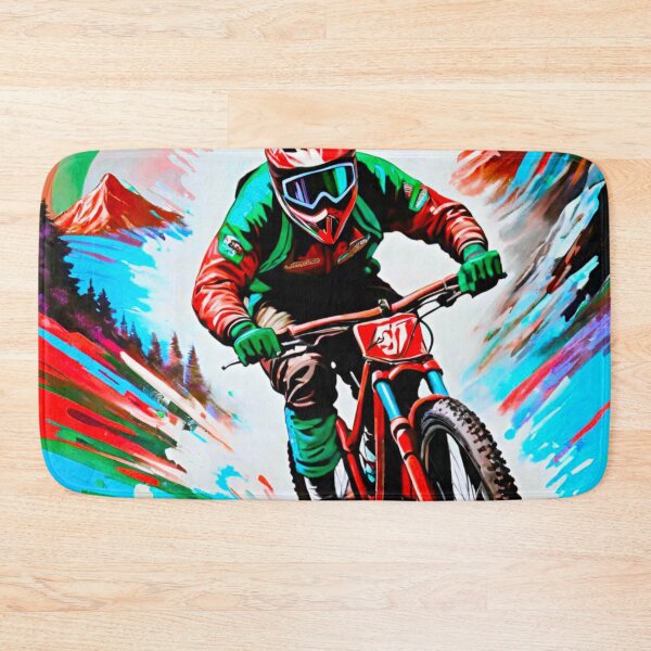 Item preview, Red MTB Shredder Splash designed and sold by GrizzlyCollective.