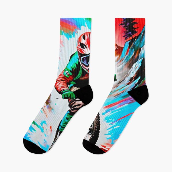 Item preview, Red MTB Shredder Splash designed and sold by GrizzlyCollective.