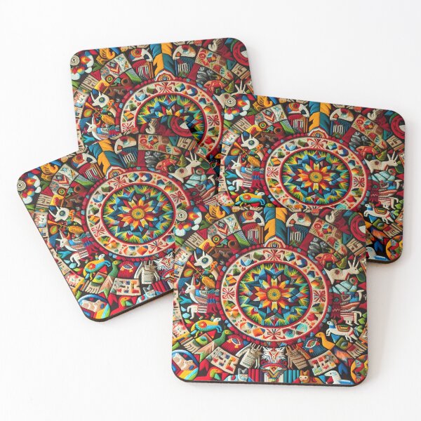 Item preview, Sun Mandala - Huichol Art Masterpiece designed and sold by CielitoLindoArt.
