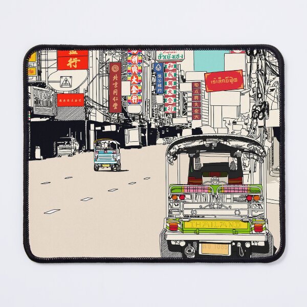 Item preview, Bangkok Chinatown Thailand Travel Print designed and sold by Ginzalluna.