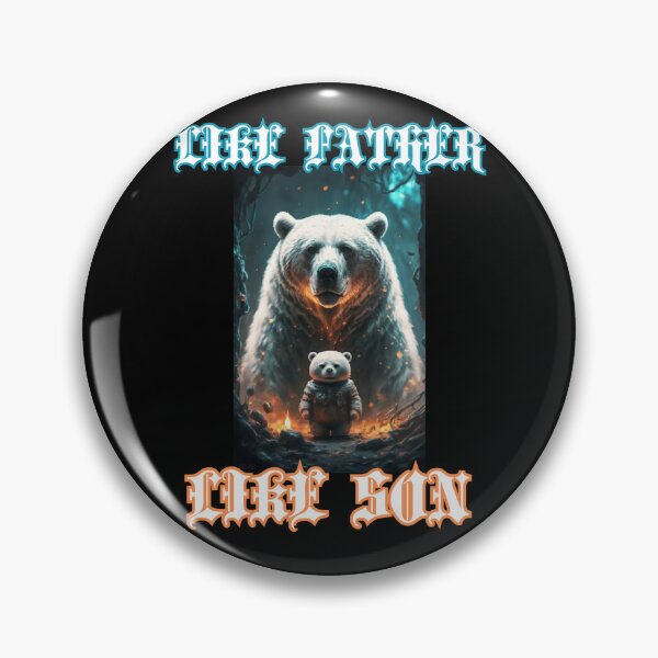 Item preview, Like father like son with bears happy cute gothic gifts for family designed and sold by thankful-loco.