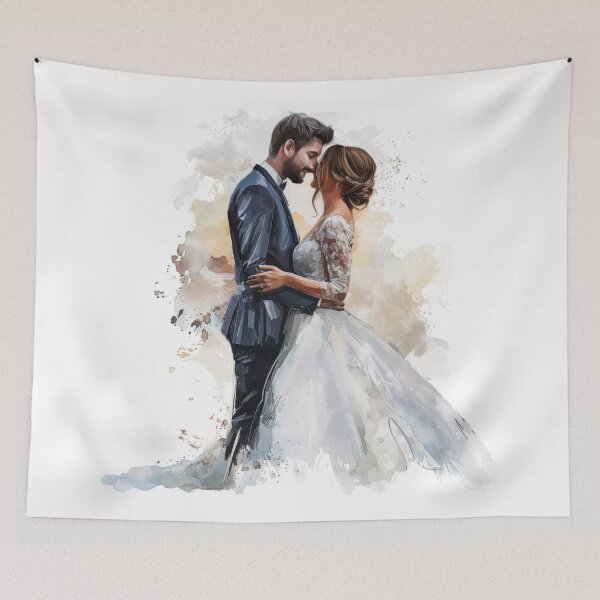 Item preview, Wedding Couple designed and sold by BlueDoeArt.