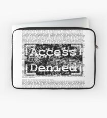 Access Denied text stamp design Laptop Sleeve