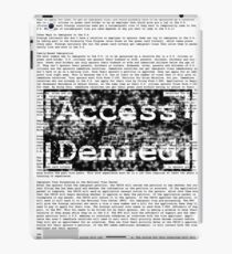 Access Denied text stamp design iPad Case/Skin