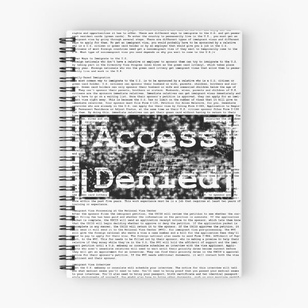 Item preview, Access Denied text stamp design designed and sold by GetItGiftIt.