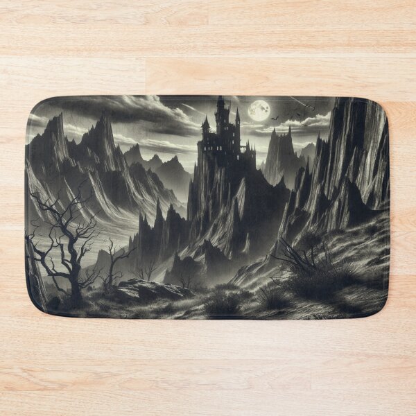 Item preview, Sinister Mountains Retro Art designed and sold by InsanseCreation.
