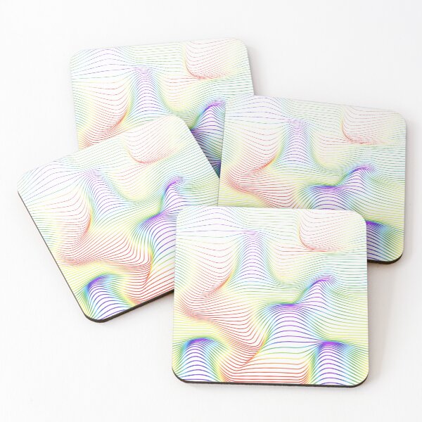 Item preview, Rainbow wavy lines designed and sold by AchromaticM.