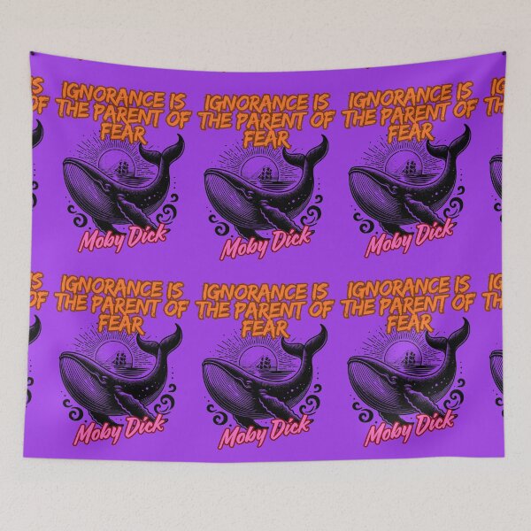 Item preview, Moby Dick Quotes designed and sold by MountainAndSea.