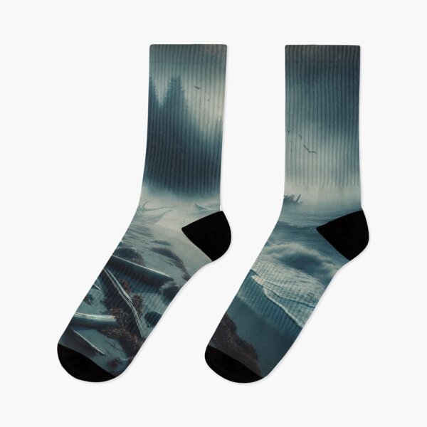 Item preview, Haunted Shoreline Retro Art designed and sold by InsanseCreation.