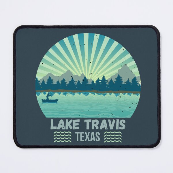 Item preview, Lake Travis Texas Landscape Retro designed and sold by MomentumCloset.