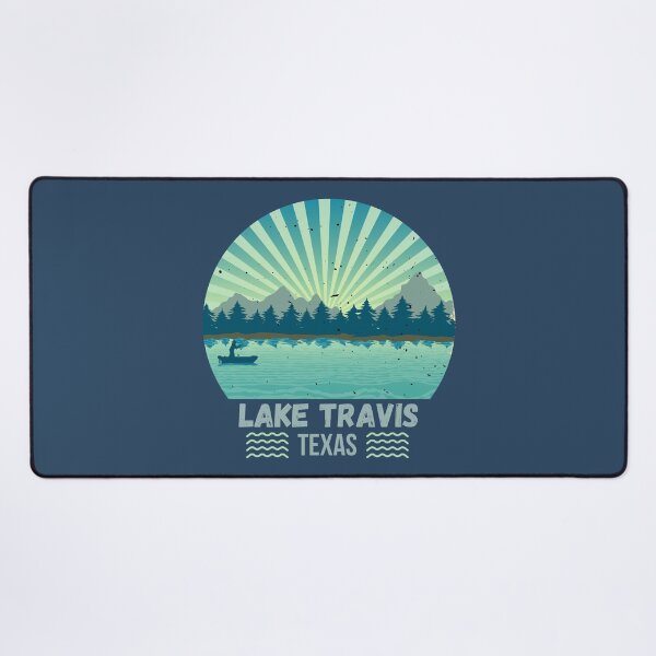 Item preview, Lake Travis Texas Landscape Retro designed and sold by MomentumCloset.