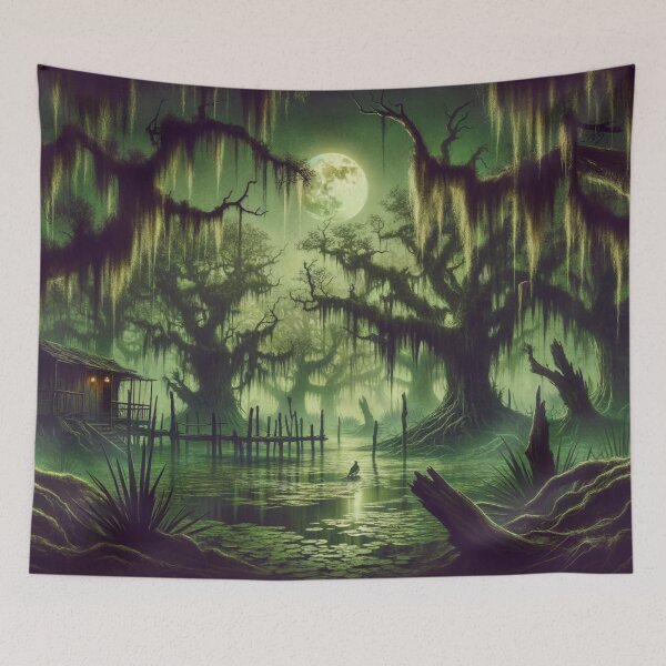 Item preview, Murky Swamp Retro Art designed and sold by InsanseCreation.