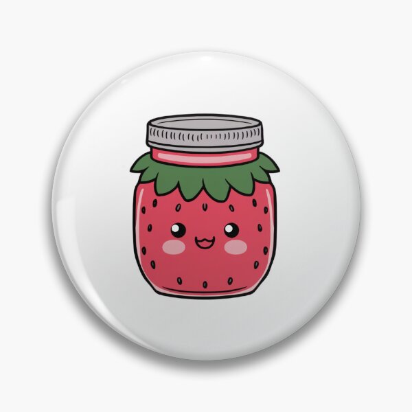 Item preview, Strawberry jam jar designed and sold by Cinnamonbon.