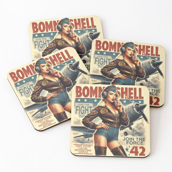 Item preview, Sky Queen Vintage Poster WW2 designed and sold by Greenbessela.