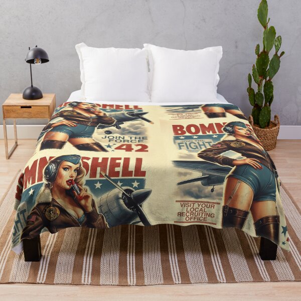 Item preview, Sky Queen Vintage Poster WW2 designed and sold by Greenbessela.