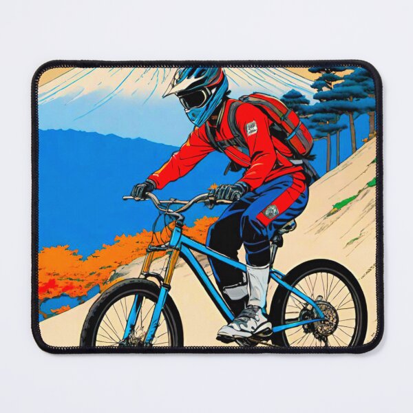 Item preview, MTB Racer on Japanese Mountain Trails designed and sold by GrizzlyCollective.