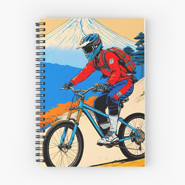 Item preview, MTB Racer on Japanese Mountain Trails designed and sold by GrizzlyCollective.