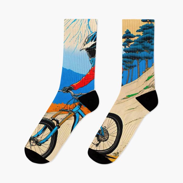 Item preview, MTB Racer on Japanese Mountain Trails designed and sold by GrizzlyCollective.