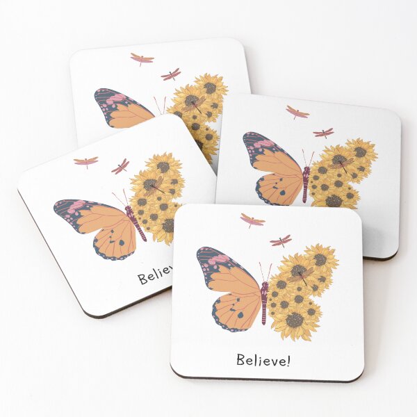 Item preview, Believe - Butterfly and Sunflower Inspiration designed and sold by MaverickMarks.