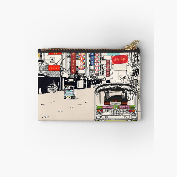 Item preview, Bangkok Chinatown Thailand Travel Print designed and sold by Ginzalluna.