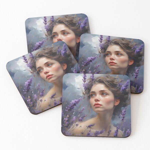 Item preview, A girl in a lavender field designed and sold by NadyaMichaels.
