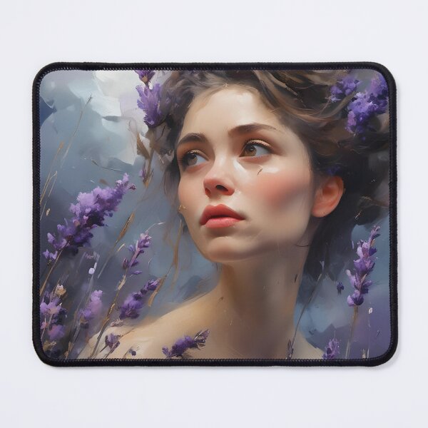 Item preview, A girl in a lavender field designed and sold by NadyaMichaels.