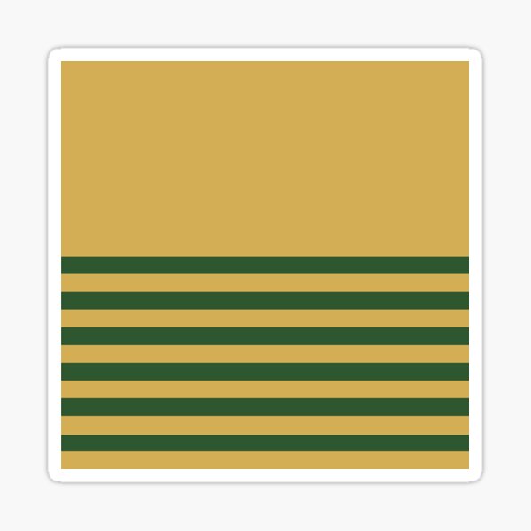 Item preview, PINE GREEN and GOLD HALF BLOCK STRIPES designed and sold by RachelMacht.