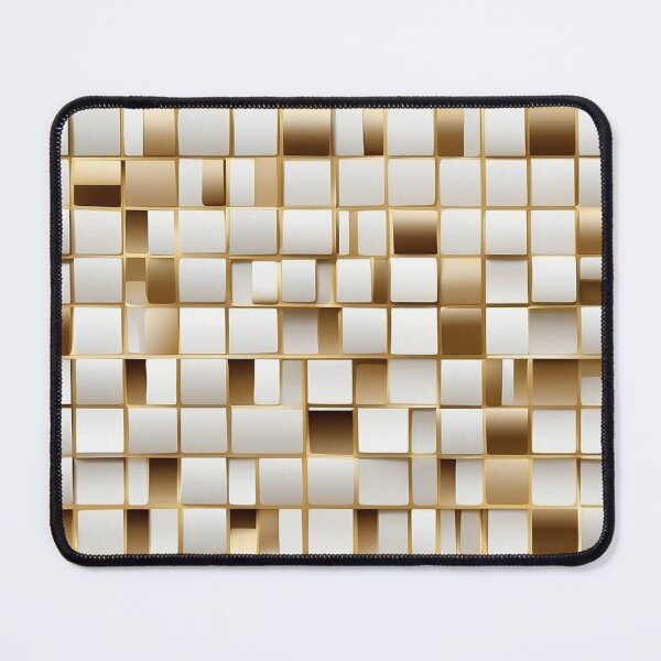 Item preview, Gold And White Square Pattern designed and sold by GWEverything.