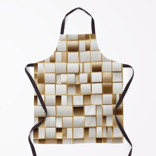 Item preview, Gold And White Square Pattern designed and sold by GWEverything.
