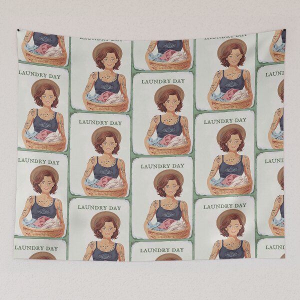 Item preview, Laundry day retro designed and sold by Hen-C-Art.