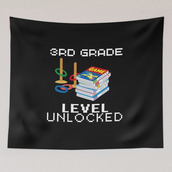 Item preview, Level Up 3rd Grade Unlocked First Day of School  designed and sold by sumajouda.