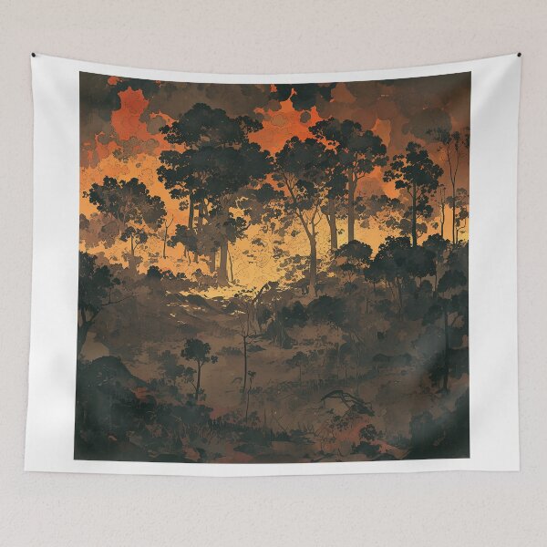 Item preview, Burning Forest Painting designed and sold by Christian Weiss.